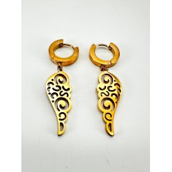 Rose Melek Kanat Detaylı Küpe